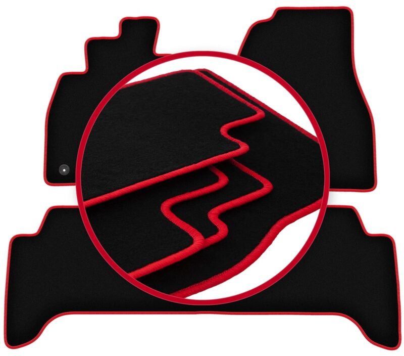 CARLUX-RED Autofußmatten für: Toyota Land Cruiser J100 Offroad (1998-2007)