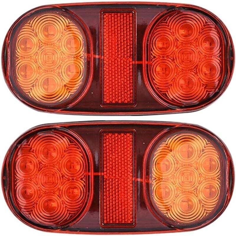 12V LED-Anhängerleuchten, 2 Stück wasserdichte LED-Anhängerrücklichter