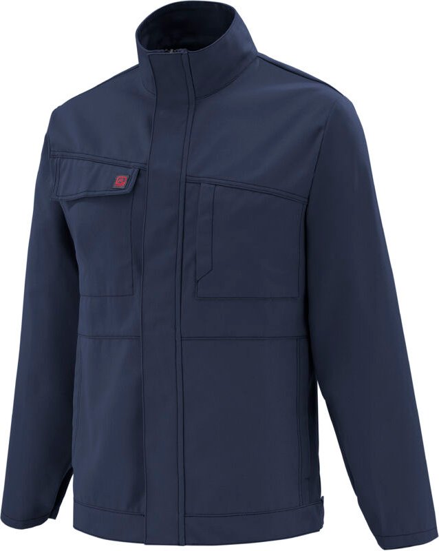 Blouson Jaspe aus Baumwolle/Polyester Dunkelblau 2XL