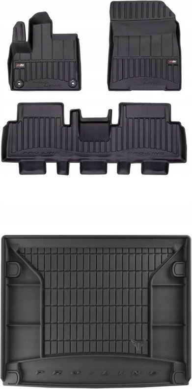 3D SET Fußmatten und Kofferraummatte Fiat e-Doblo ab 2022 5x1