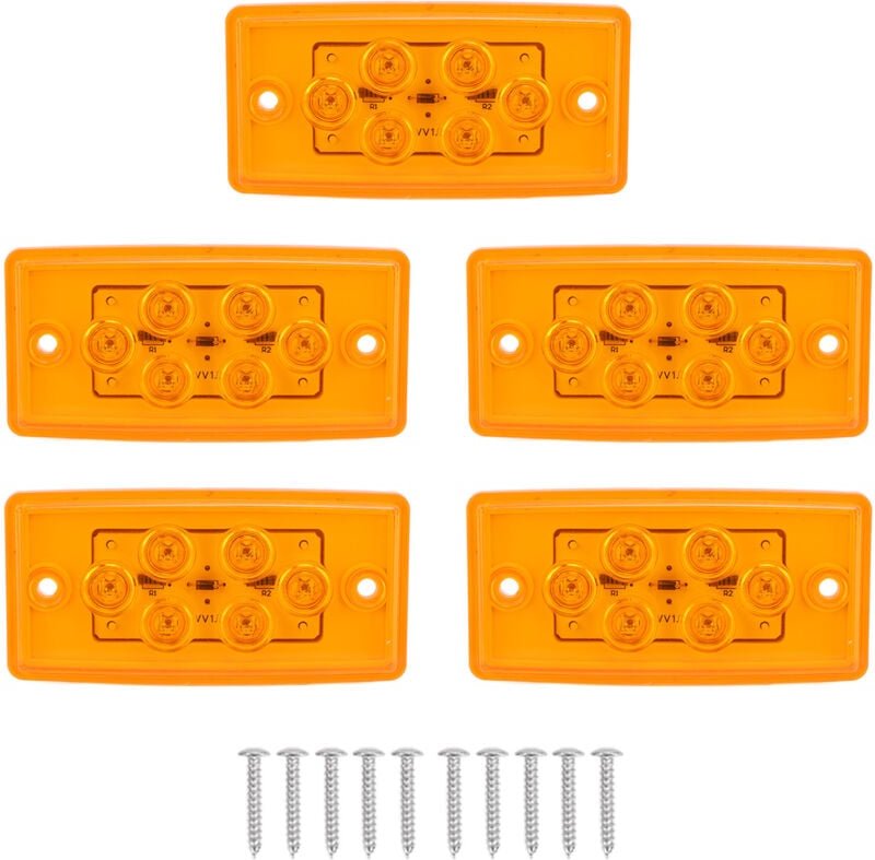 Zoternen - 5Pcs 12V Bernstein led Marker Lichter IP65 Wasserdichte Lkw rv Yacht Seite Marker Lichter