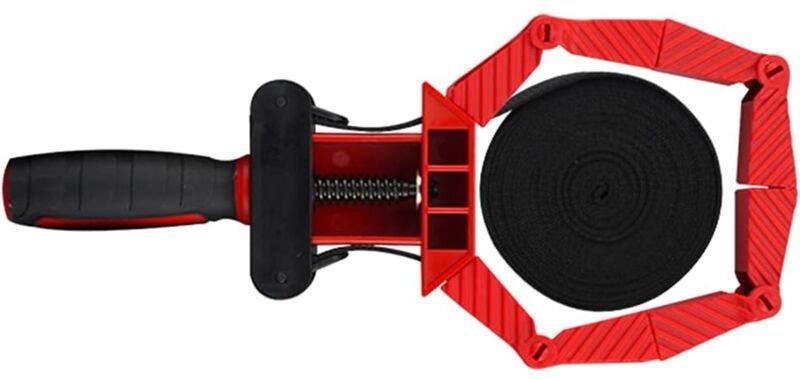 Holzbearbeitungsbandschelle, verstellbare Ratschenklemmen mit Verschleiß, 4 m Riemen, Eckbandschelle, Gehrungsschraubsto...