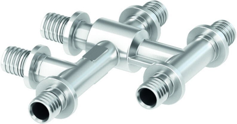 Flex Kreuzungsfitting 16x16x16mm, vernickelt - Tece