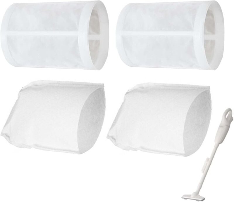 Vorfilter + 2 Filter Staubsaugerzubehör für Makita CL100 /CL106 /CL180 /DCL180/ CL140 /CL070, Vorfilterteil 451208-3, Fi...