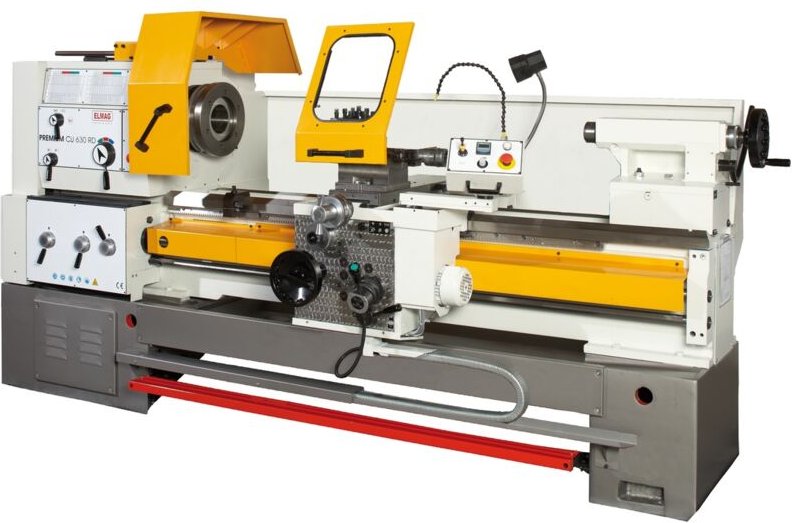 Universal-Drehmaschine premium cu 630 rd - Vario Spitzenweite 2000mm, inkl. RÖHM-Drehfutter - Elmag