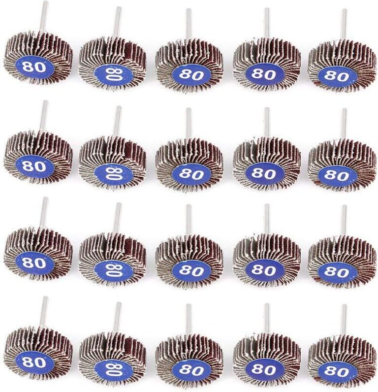 Fächerschleifscheiben, 20 Stück, 32 x 10 x 3,2 mm, Schleifscheiben-Set für elektrische Rotationswerkzeuge - Lntyq