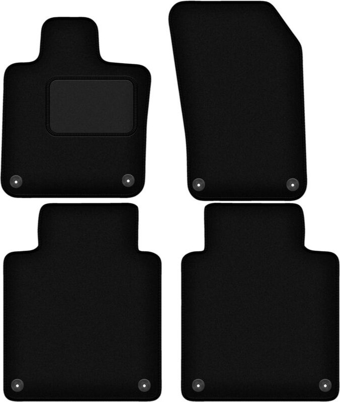 Schwarze Veloursmatten für: Volvo S90 II Long (2016-)
