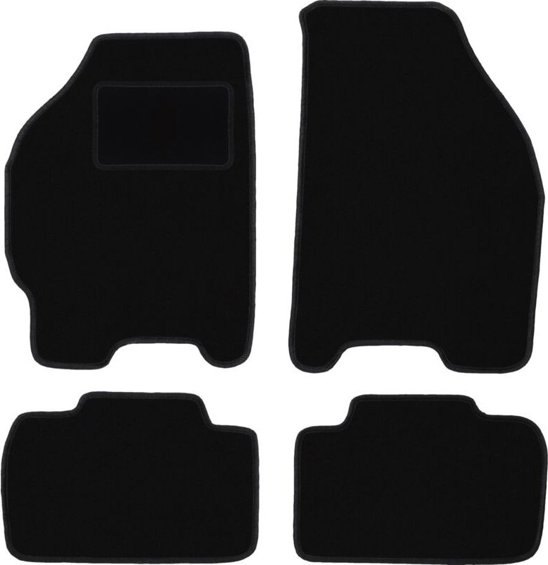 Schwarze Veloursmatten für: FIat Punto II Fließheck (1999-2010)