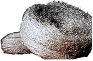 Dicke glatte Stahlwolle Nr. 1 Rolle 2,25 kg Aluminium-Scheuerschwamm 1171