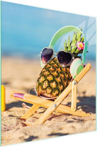 Glasschneidebrett 45x52 Ananas