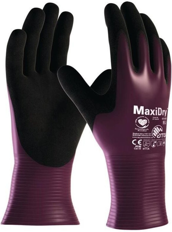 ATG - Chemikalienhandschuhe MaxiDry® 56-426 Größe 10 lila/schwarz ( 4702000168 )