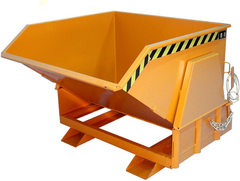 Bauer Kippbehälter BK 100, lackiert, Gelborange