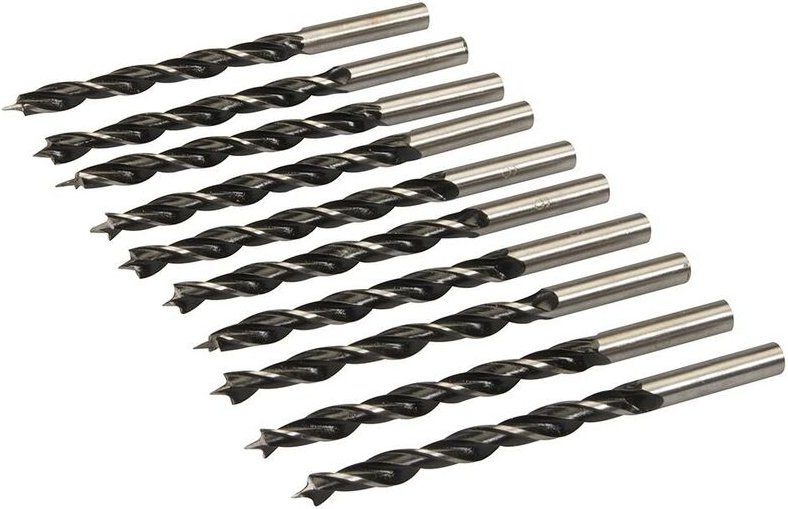 Holzspiralbohrer mit Zentrierspitze, 10er-Pckg. 6 mm