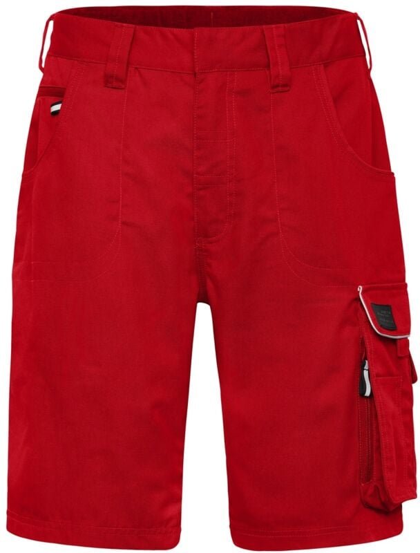 Thumbnail - James & Nicholson Workwear Bermuda Solid JN880 Gr. 60 red