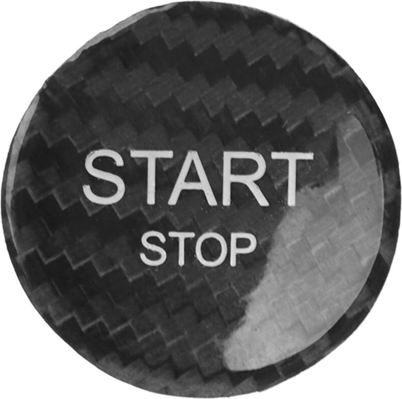 Zoternen - Aramox Engine One Key Start Stop Button Ersatzaufkleber für 408, 308S, 508, DS5, C4 (Schwarz)