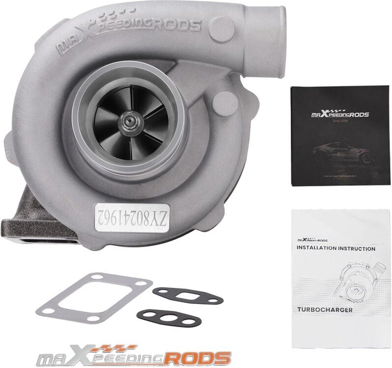 T3/T4 T3 T4 T04E 0.57 A/R Turbolader Universal Oil Cooled TurbochargerUniversal Turbolader für T3T4 T04E T3 T4 A/R .57 1...