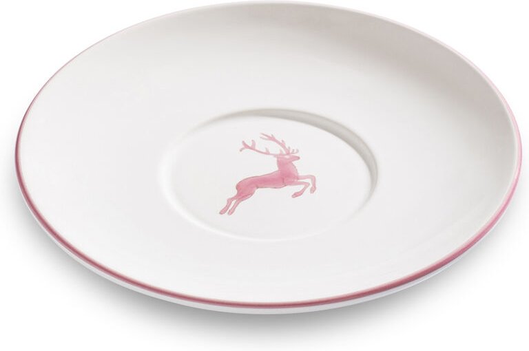 Gmundner Keramik - Rosa Hirsch, Unterteller Teetasse Maxima (Ø18cm)