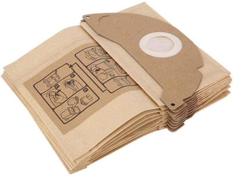 Ulisem 10er-Lot passend für Kärcher A2 Serie S2500/WD Staubsauger, Zubehör, Staubbeutel, Papierbeutel