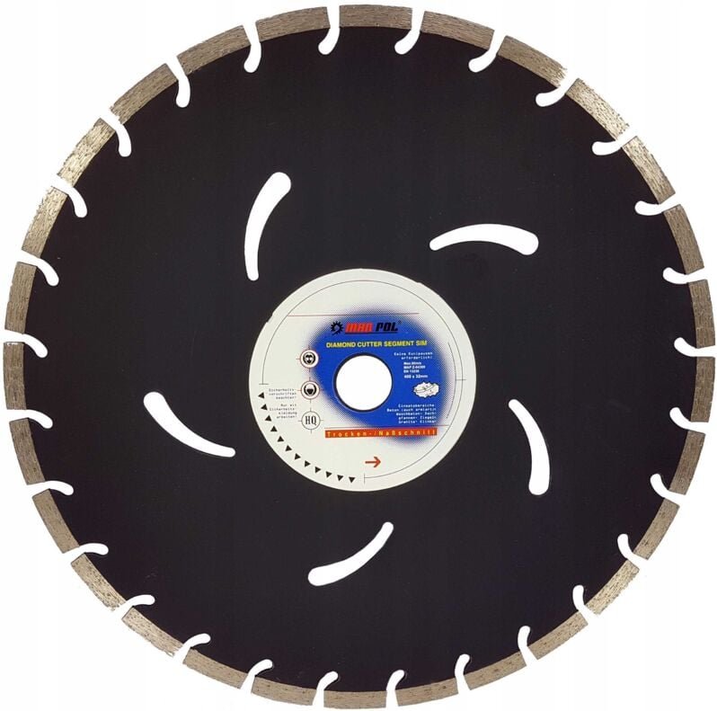 Diamanttrennscheibe 400x32x10 Segmente schwarz