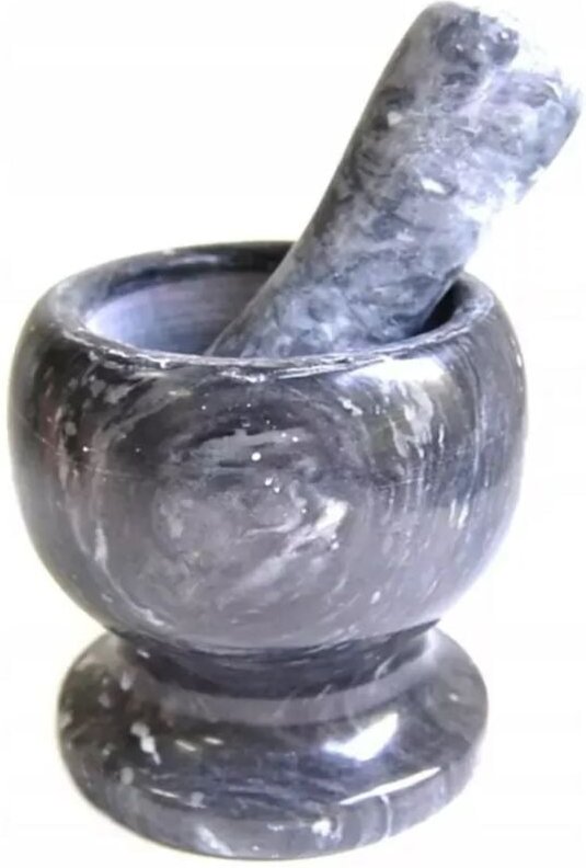 Stein Küchenmörser für Gewürze mit Stößel für Kräuter Gewürze XL