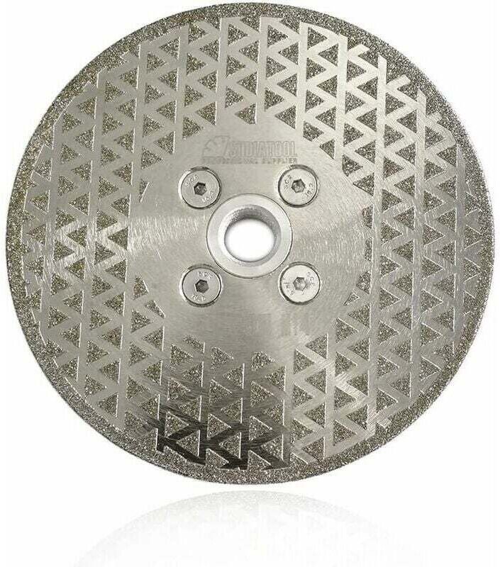 x Diamantscheibe, 125 mm, doppelseitig, galvanisiertes Sägeblatt zum Schneiden und Schleifen von Stein, Granit, Marmor, ...