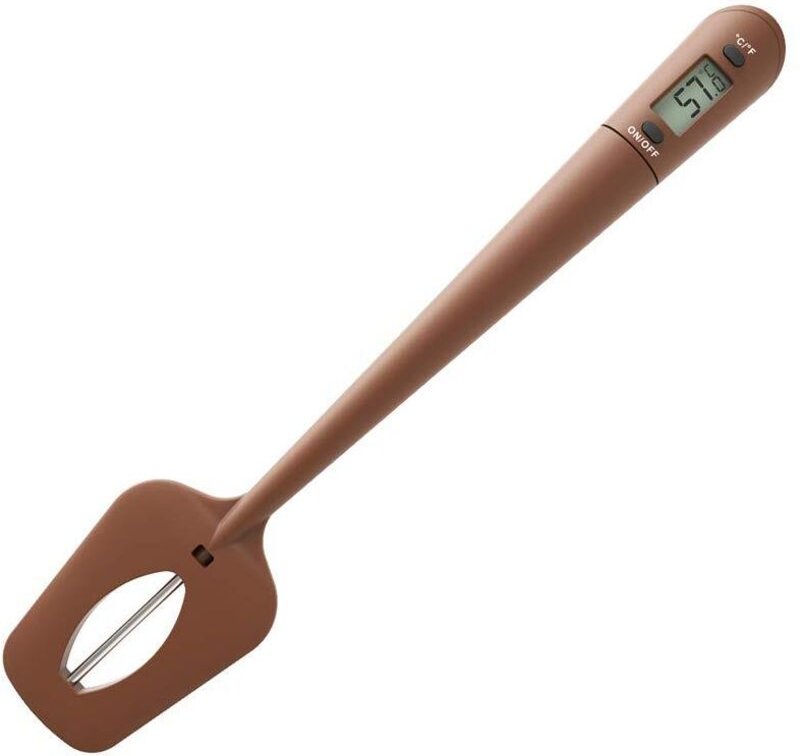 Thumbnail - Digitaler Spatel mit Thermometer, Küchenspatel aus Silikon mit Thermometer, genaue Temperaturüberwachung, vielseitig ein...