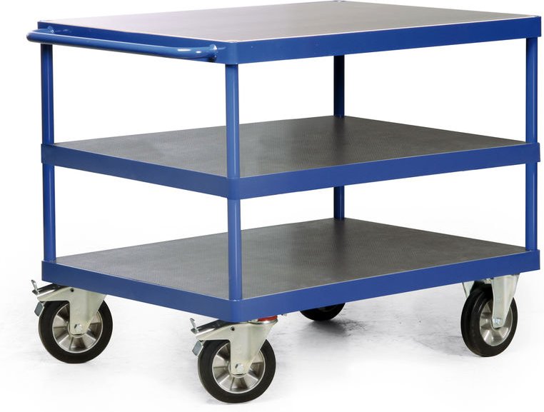 Protaurus Tischwagen R1200 mit 3 Ladeflächen und Schiebegriff 1200kg Tragkraft 2000x800mm