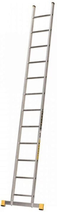 Aluleiter 16 Sprossen, zu erreichenden Höhe 4.39m - 8116