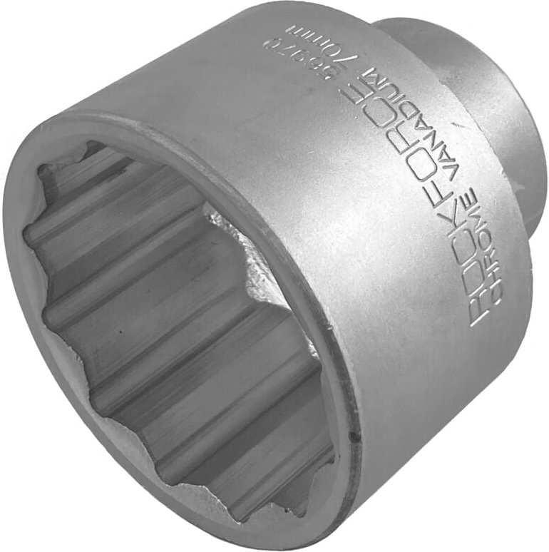 STECKSCHLÜSSEL 3/4" 70mm 12-kant Cr-V