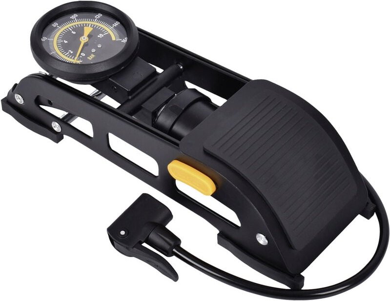 019700 Fußpumpe 10 bar Analoges Manometer, 1 Zylinder - IWH