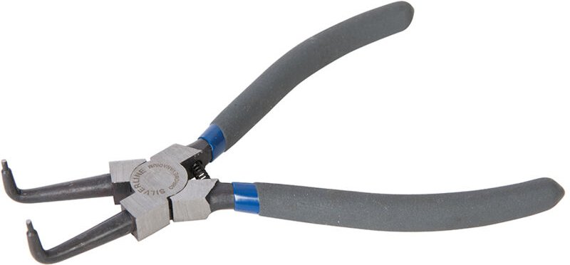 Abgewinkelte Sicherungsringzange 180 mm für Innenringe