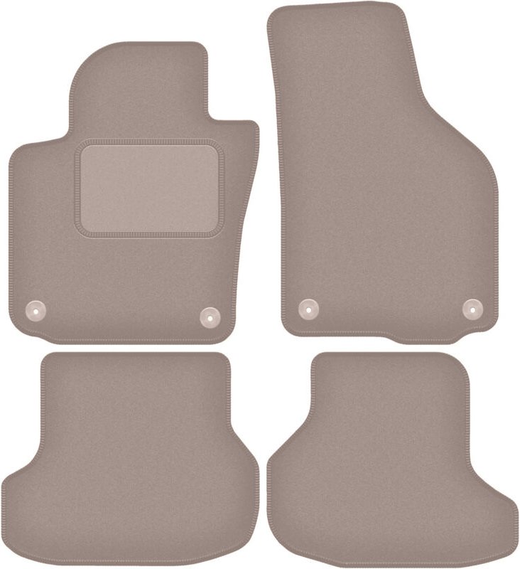 Beige Veloursmatten für: Volkswagen Golf VI Cabrio (2011-2016)