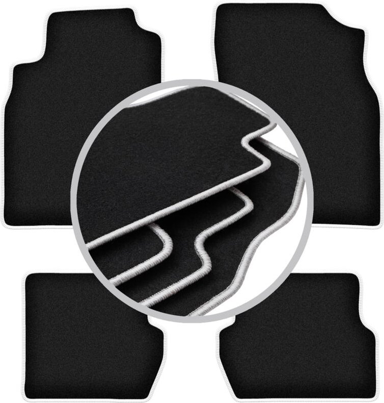 CARLUX-SILVER Autofußmatten für: Nissan Almera N16 Fließheck (2000-2006)