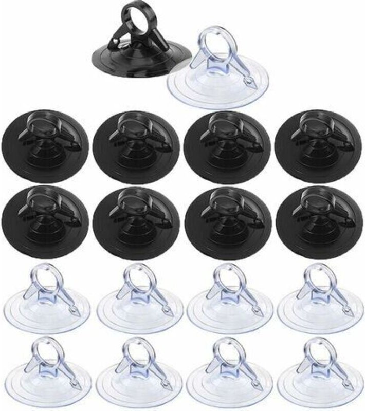 Thumbnail - Rosemary - Saugnapf 45 mm, 60 transparente Saugnäpfe, Auto-Saugnapf ohne Haken, kleiner transparenter Saugnapf für Auto-...