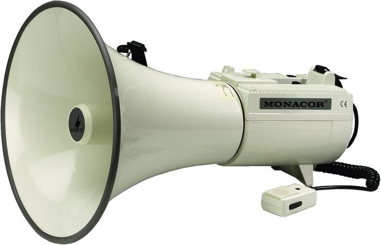 Monacor TM-45 Megaphon mit Handmikrofon, integrierte Sounds