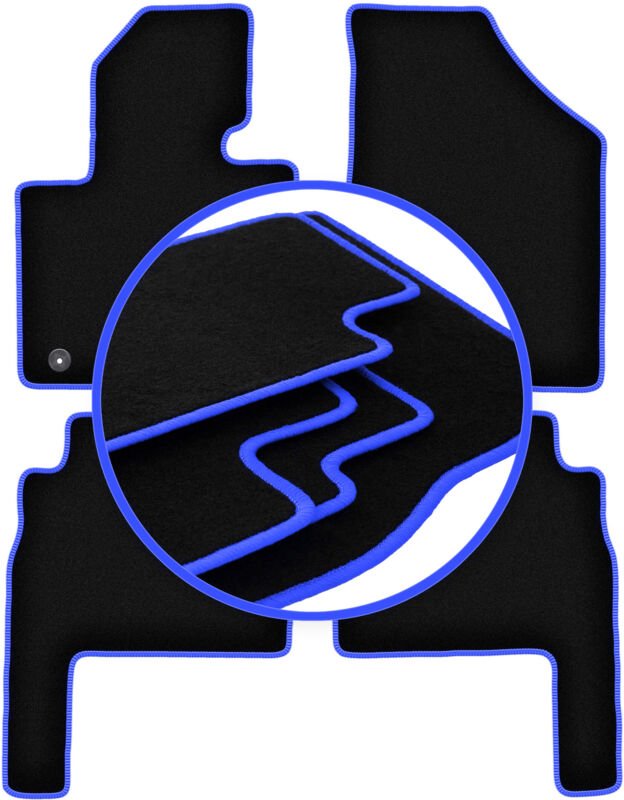 CARLUX-BLUE Auto-Fußmatten für: Kia Sorento II SUV (2009-2015)