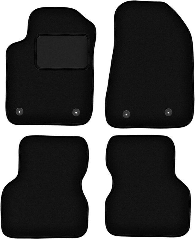 Schwarze Veloursmatten für: Alfa Romeo Giulietta Fließheck (2010-2020)