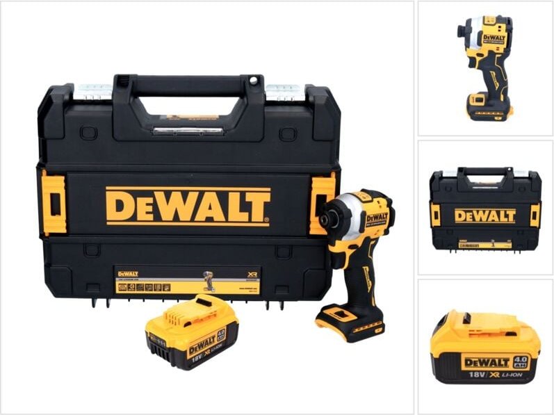 Dcf 850 Akku Schlagschrauber 18 v 205 Nm 1/4' Brushless + 1x Akku 4,0 Ah + tstak - ohne Ladegerät - Dewalt