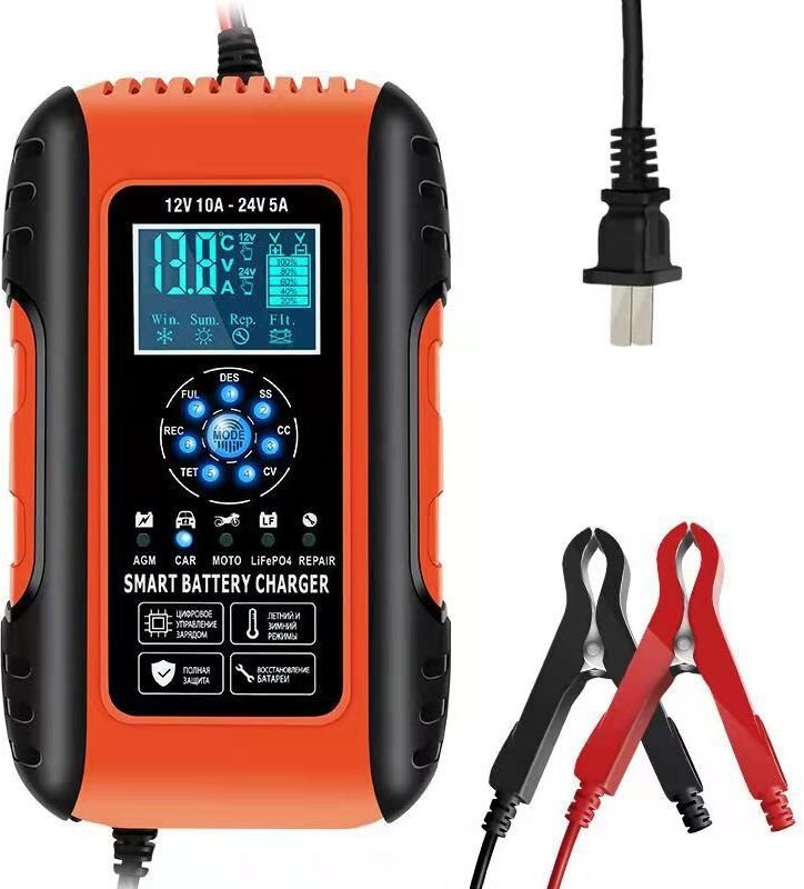 Beijiyi - Intelligentes Batterieladegerät 10 a 12 V/5 a 24 v, Batterieladegerät-Wartung und automatische Reparatur, trag...