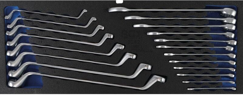 Schaumeinlage für Art. 3312: Doppel-Ring, Ring-Maulschlüssel-Satz 20-tlg.