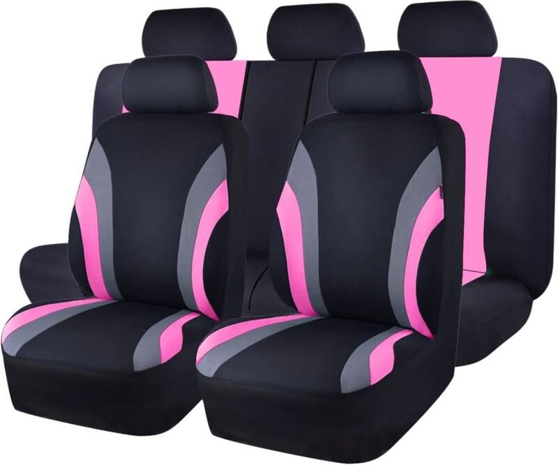 Thumbnail - Line Rider 11er-Pack Universal-Autositzbezüge aus Sportstoff – 100 % atmungsaktiv mit 5 mm Verbundschwamm innen, Airbag-...