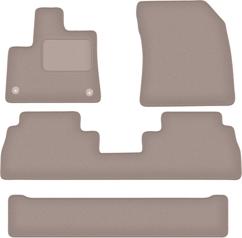 Thumbnail - Beige Veloursmatten für: Opel Combo E 7-Sitzer (2018-)