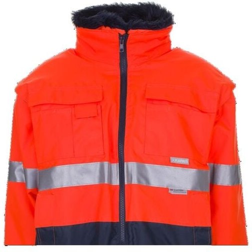 Planam - Warnschutz Comfortjacke 2046 Atmungsaktiv Orange/Marine Gr. 2XL