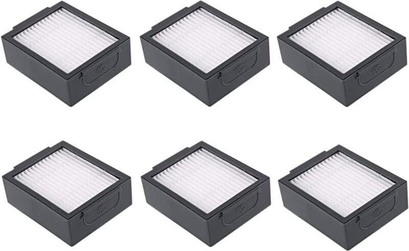 6er-Pack Ersatzfilter für Staubsauger der Roomba ei- und J-Serie E5 E6 i7 i7+ i6 i6+ i3 - Ulisem