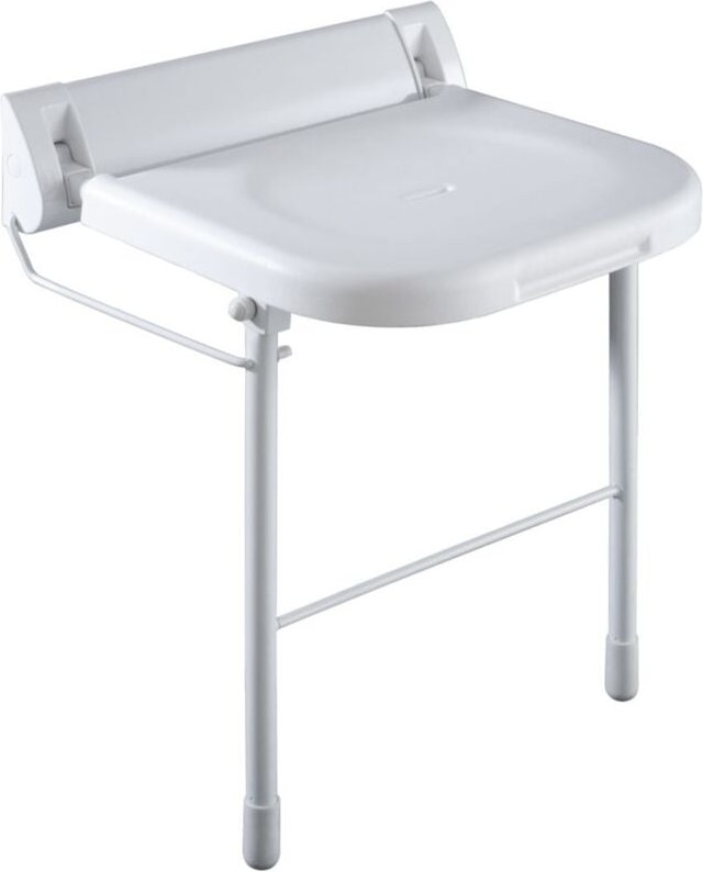 Feststehender hochklappbarer Duschsitz, mit Krücke Presto 60584