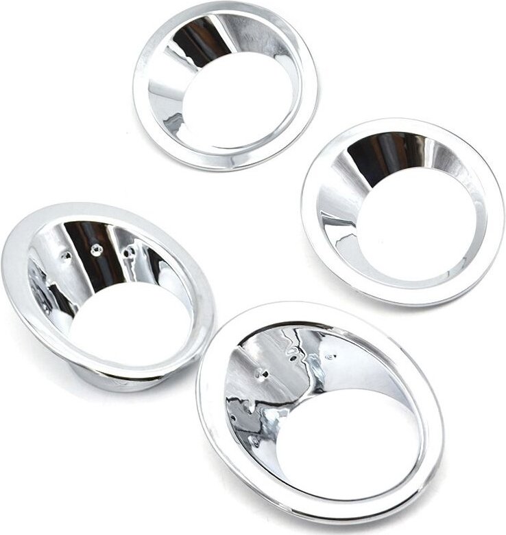 Thumbnail - Tlily - Für/Dualis J10 2007-2009 Chrom Vorne Hinten Nebel Licht Abdeckung Stoßstange Lampe Trim Molding Garnieren Rahmen...