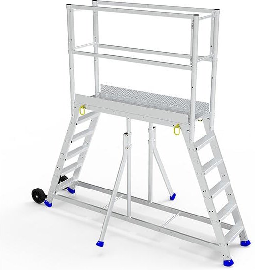 Plattformleiter - 6 Stufen - Maximale Arbeitshöhe. 3.50m - PDA150/1500