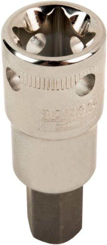Bahco 1/2-Vierkant-Antriebssteckschlüssel mit vier Bohrungen zur sicheren Befestigung, für 9/16-Sechskantschrauben
