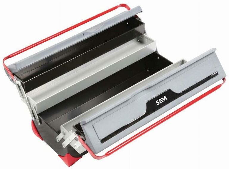 Doppelte Blechkiste 5 Fächer sam - BOX1