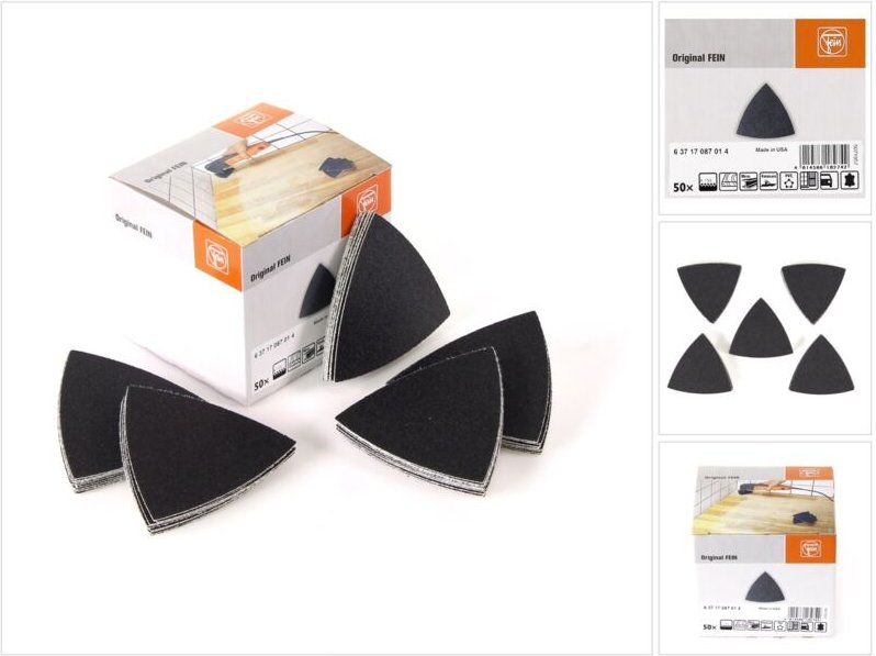 Fein Schleifblätter Dreieckschleifscheiben K150 50St SuperCut FSC MultiMaster
